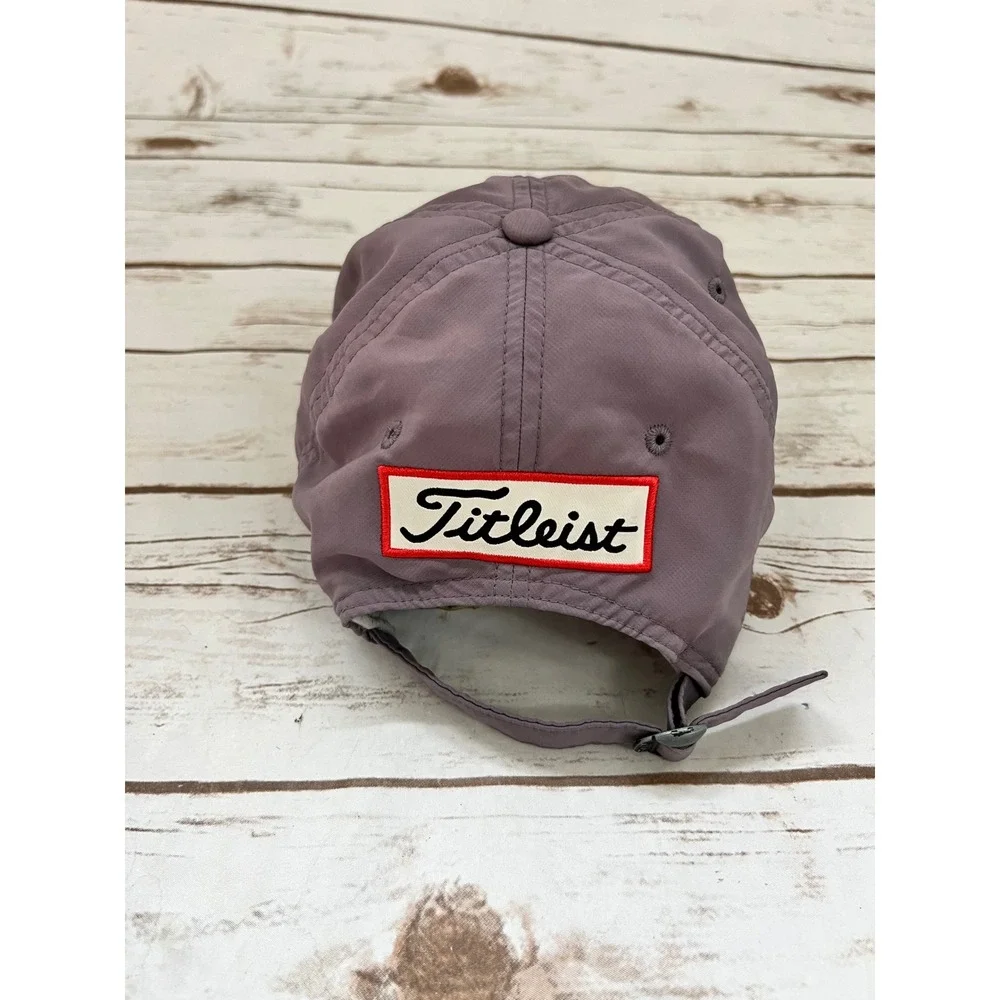 Titleist Golf Hat Purple Pro V1 FootJoy Adjustable Strapback OSFM